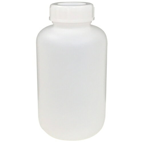 コクゴ PE広口瓶 白 1L (1本) 品番：101-5840602