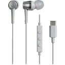 オーディオテクニカ USB Type-C用イヤホン (1個) 品番:ATH-CKD3C WH