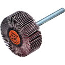 トラスコ TRUSCO セラミックフラップホイール 軸径3mm #320 外径25×幅10×軸長30 10個入 (1箱) 品番:TCF2510-CE-320