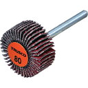 トラスコ TRUSCO セラミックフラップホイール 軸径3mm #80 外径20×幅10×軸長30 10個入 (1箱) 品番:TCF2010-CE-80