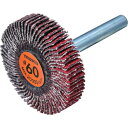 トラスコ TRUSCO セラミックフラップホイール 軸径6mm #60 外径40×幅10×軸長40 5個入 (1箱) 品番:TCF4010-CE-60