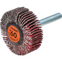 トラスコ TRUSCO セラミックフラップホイール 軸径6mm #60 外径40×幅15×軸長40 5個入 (1箱) 品番:TCF4015-CE-60