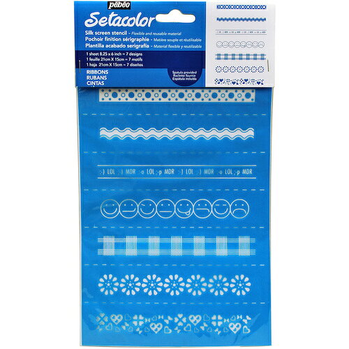 ペベオジャポン Pebeo シルクスクリーンステンシル型 A5 リボン (1本) 品番：329607