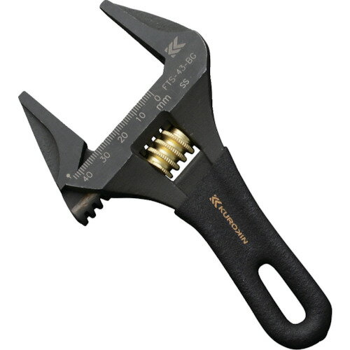 フジ矢 FUJIYA プロ用 ライトショートモンキー（ギザ無し・黒金 KUROKIN クロキン）最大口開き43mm (1丁) 品番：FTS-43-BG