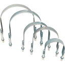 HIーLEAD JIS10Kフランジ用Uバンド 三価クロメート 100A ナット2個付き (1個) 品番:FUB-JIS10K-100A-3MC