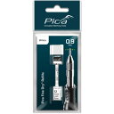 ピカマーカー 建築用シャープペンシル Fine Dry 用丸芯0.9mm 12本入り 白 ブリスターパック (1Pk) 品番:7032SB