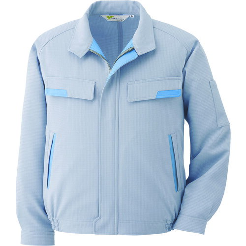 ミドリ安全 作業服 作業着 ユニフォーム 静電気帯電防止作業服 ブルゾン（薄地） シルバーグレー サイズM (1着) 品番：VES271 UE M