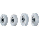 ヨコヅナ ベアリング入 ジュラコン(R)車 車のみ 30mm 平 (1個) 品番:1204