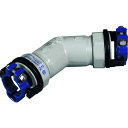 川西水道機器 SKカワニシ 塩ビ管用継手 SKX45°エルボV50 (1個) 品番:SKX-45L-V50