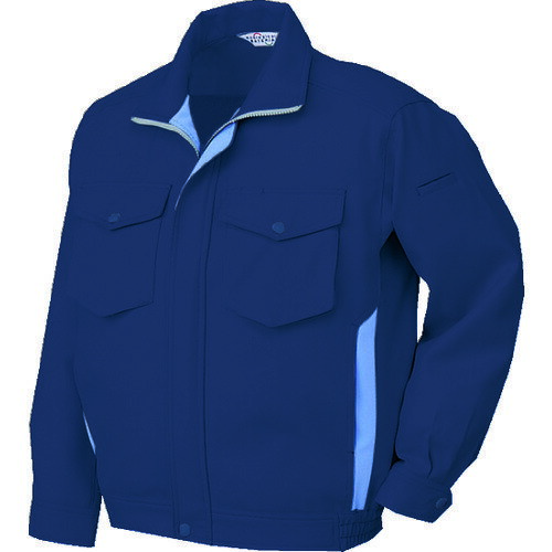 ミドリ安全 作業服 作業着 ユニフォーム エコ帯電防止 男女共用ブルゾン ネイビー M (1着) 品番：RC 467-UE-M