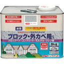 【6/22 20:00~6/27 01:59迄 ポイント2倍 お買い物マラソン】 ニッぺ 弾性ブロック・外かべ用S 8kg スモークグレー HT109-8 (1缶) 品番:4976124240959