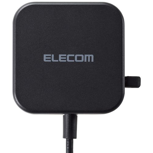 【6/22 20:00〜6/27 01:59迄 ポイント2倍 お買い物マラソン】 エレコム ELECOM AC充電器 2.4A出力 USB-C ケーブル一体型 1.5m ブラック (1個) 品番：MPA-ACC20BK