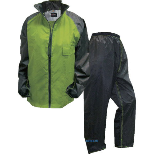 トオケミ CSワンダーレインスーツ ライムLL (1枚) 品番：4670-LG-LL