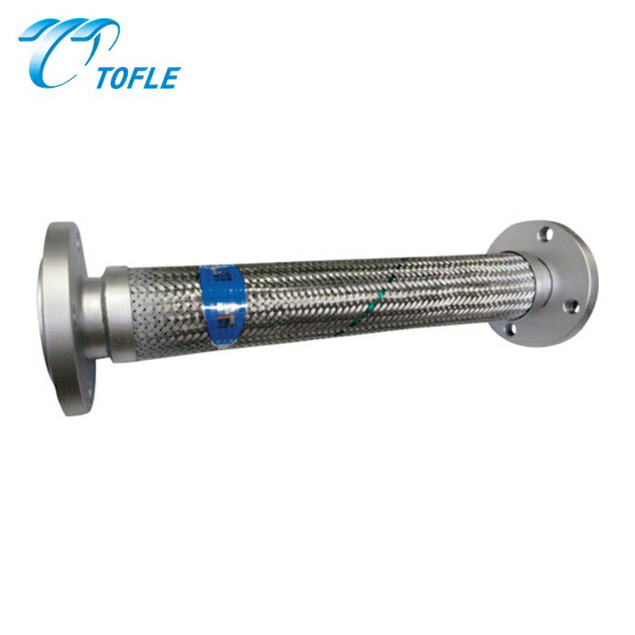 トーフレ TF 消防法フレキ 高圧1層ベローズ SUS316L JIS10K（SS400） 80AX800L (1本) 品番：TF-14000-80-800