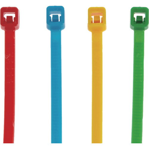 トラスコ TRUSCO カラーケーブルタイ 幅7.6mm×長さ380mm最大結束φ108標準型 アソート (1袋) 品番：TRCVR-380-S 2