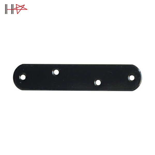 ダイドーハント 補強金物 カラー 一文字 黒 73 4組入 ネジ付 (1袋) 品番：00062723