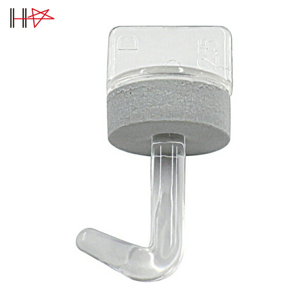 ダイドーハント ポリカーボネイト極太フック 64本入 27mm クリアー (1箱) 品番：00032504