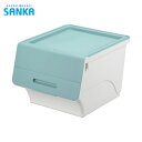 【6/22 20:00〜6/27 01:59迄 ポイント2倍 お買い物マラソン】 SANKA サンカ フラップ 前フタ式収納ケース 衣装ケース フロック 30 ...