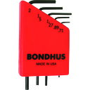 【6/22 20:00〜6/27 01:59迄 ポイント2倍 お買い物マラソン】 BONDHUS ボンダス 精密六角レンチセット 5本組(0.71-2mm) (...