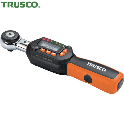 TRUSCO(トラスコ) ヘッド交換式ラチェットデジタルトルクレンチ 差込角9.5mm 6〜30Nm (1個) 品番：HDT3-030C