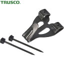 トラスコ TRUSCO 石膏ボード木壁用フック 2本針 黒 (1袋) 品番:FRW-1002(3)