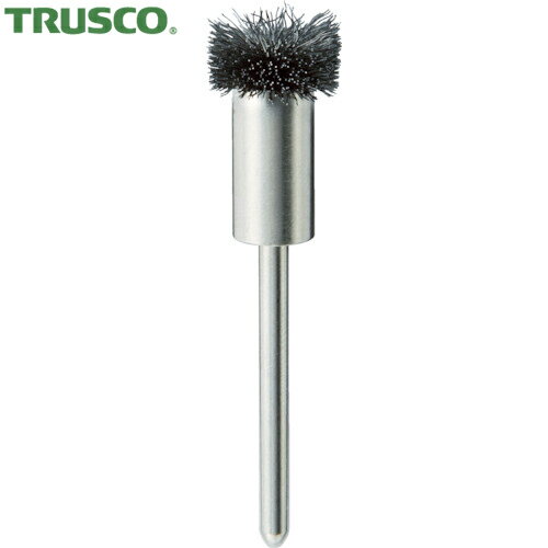 トラスコ TRUSCO フラワー型ブラシ 硬鋼線 線径0.1X外径12X筒径8X軸径3 (1個) 品番：123F-2