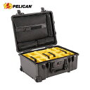【6/4 20:00〜6/11 01:59迄 ポイント2倍! 楽天スーパーSALE】ペリカン PELICAN ツールケース ミディアムケース 1560SC 560×455×265 (1台) 品番:015600-0070-110(4)