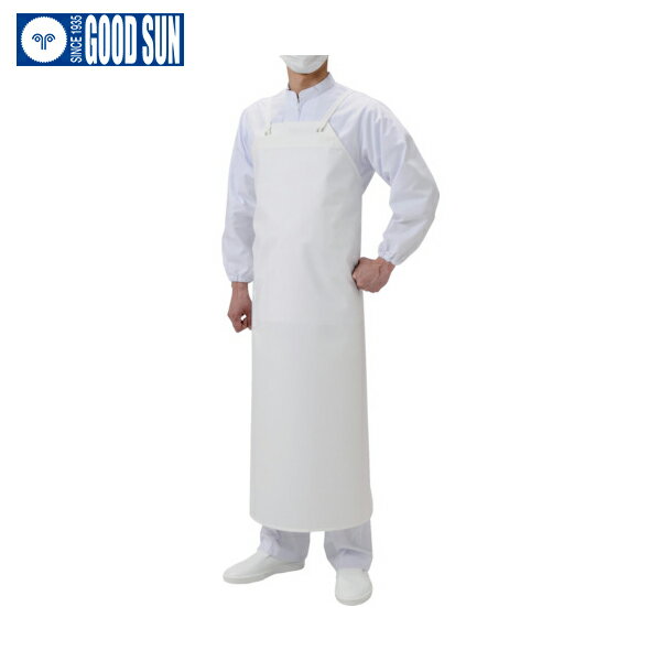 弘進ゴム タフライトソフト 胸付前掛 白 Lサイズ (1枚) 品番：G0477CAL