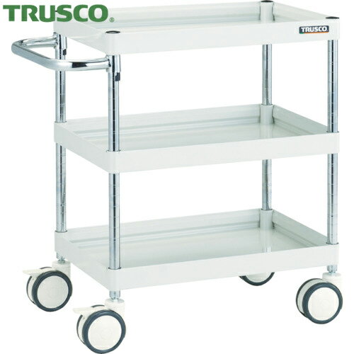 トラスコ ファルコンワゴン750X500 ウレタン双輪車 W色 (1台) FAW-773D-W