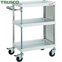 TRUSCO(トラスコ) ツールワゴン ファルコンワゴン 750X500 パネル付 ヤンググリーン (1台) 品番：FAW-973P-YG