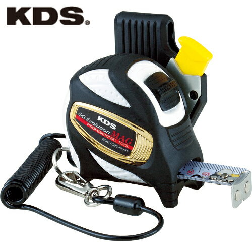 ムラテックKDS スケール メジャー コンベックス ダブルジーEVО 幅25mm 長さ5.5m 安全ロープ付 (1個) 品番:GGEVO25-55AR