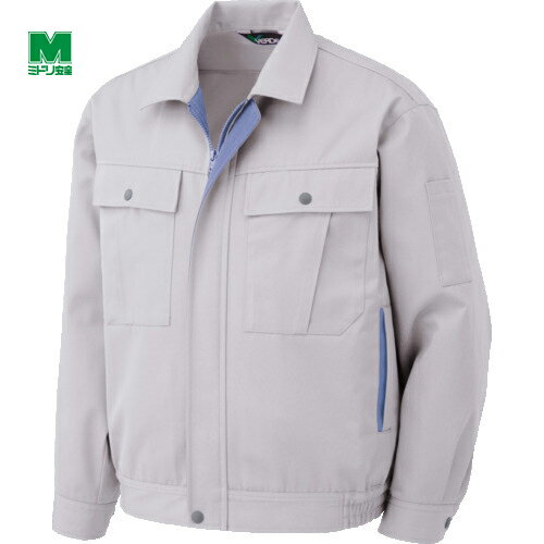 ミドリ安全 作業服 作業着 ユニフォーム ブルゾン シルバーグレー LL (1着) 品番：G 561-UE-LL