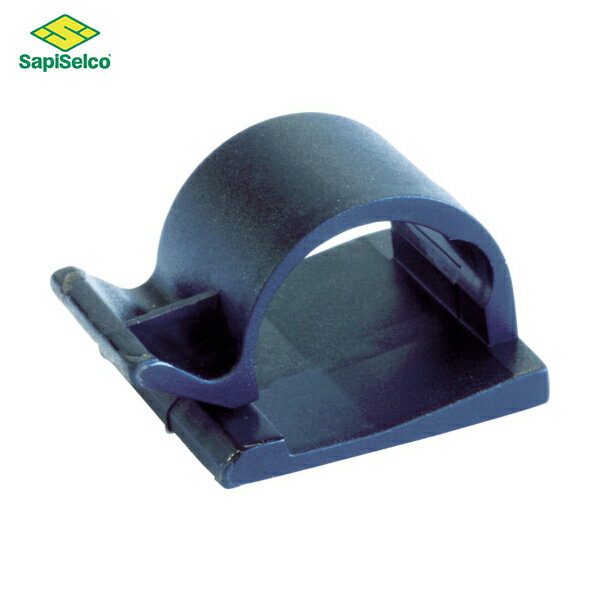 SapiSelco ケーブル固定クリップ 粘着タイプ 16mm 黒 （100個） (1袋) 品番：GAN.3MT.403