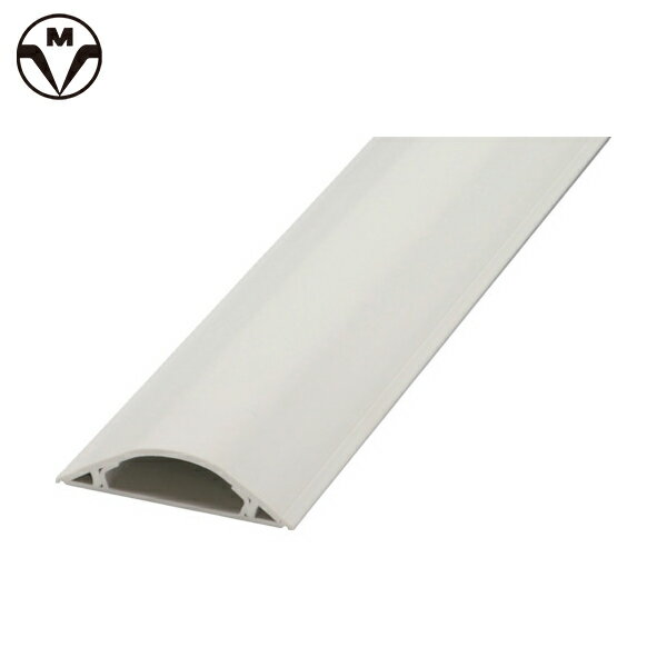 マサル工業 ケーブルカバー 床用 ガードマン2R 6号 1m ミルキーホワイト (1本) 品番：GR6103