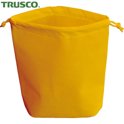 TRUSCO(トラスコ) 不織布巾着袋 A4サイズ マチあり オレンジ 10枚入 (1袋) 品番：HSA4-10-OR