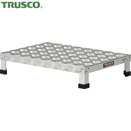 トラスコ TRUSCO ローハイシステムステップ アルミ製足踏台 500×350×H100 (1台) 品番：LH-100A