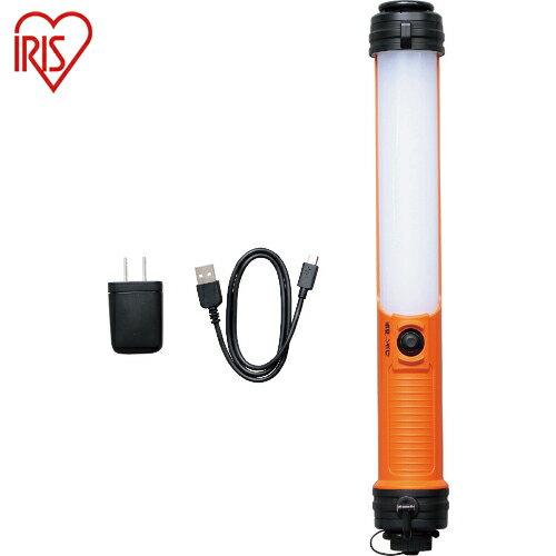 アイリスオーヤマ(IRIS) 572397 LEDスティックライト充電式300lm 充電器付き (1台) 品番：LWS-300SB-CH