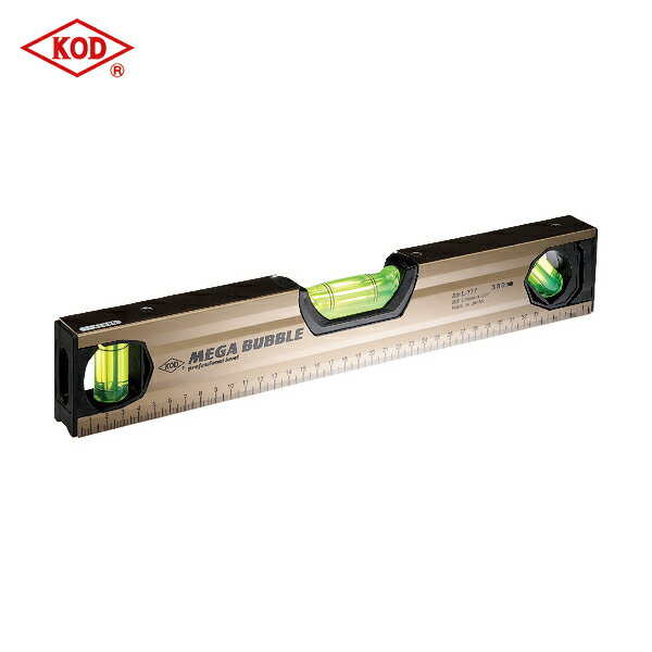 アカツキ製作所 KOD 水平器 すいへいき 水準器 レベル メガバブル (1本) 品番：L-777 300MM