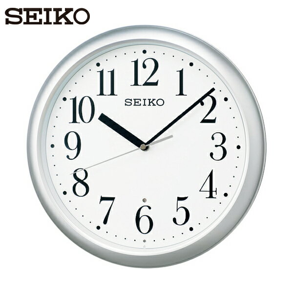 セイコー SEIKO スタンダード電波掛時計 KX218S 銀色 直径305mm (1個) 品番：KX218S