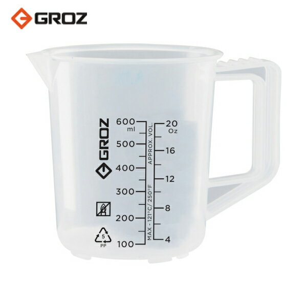 GROZ オイル用ビーカー 600ML (1個) 品番：JUG/600Gのサムネイル