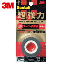 3M(スリーエム) スコッチ 超強力両面テープ プレミアゴールド スーパー多用途 粗面用 12mm×1.5m (1巻) 品番：KPR-12R