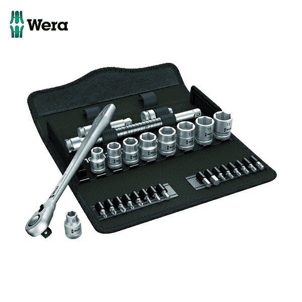 Wera(ヴェラ) ソケットレンチセット 8100SB8 サイクロップラチェット「メタル」セット 3/8 (1S) 品番：004048