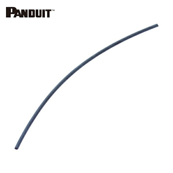 パンドウイット PANDUIT 熱収縮チューブ 標準黒色少量パック （6本入） (1袋) 品番：HSTT100-Y