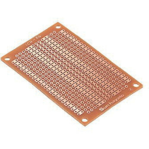 サンハヤト ユニバーサル基板 47×72mm 穴径1.0φ (1枚) 品番：ICB-86