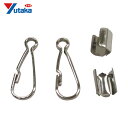 ユタカメイク 金具 紐用ナスカンセット 細丸紐用B3mm×A23m (1S) 品番:JN-01