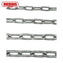 ニッサチェイン 鉄ドブメッキ溶接リンクチェイン 4.8mm×30m (1本) 品番:IW48-DOBU