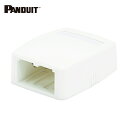 パンドウイット PANDUIT ローゼットボックス シャッターなし 2個口 白 JOQ20000 (1個) 品番:JOQ20000