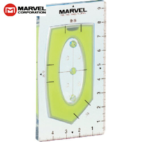 マーベル MARVEL 水平器 電工カードレベル 長さ95×高さ51×厚さ5mm (1個) 品番：MBL-100C