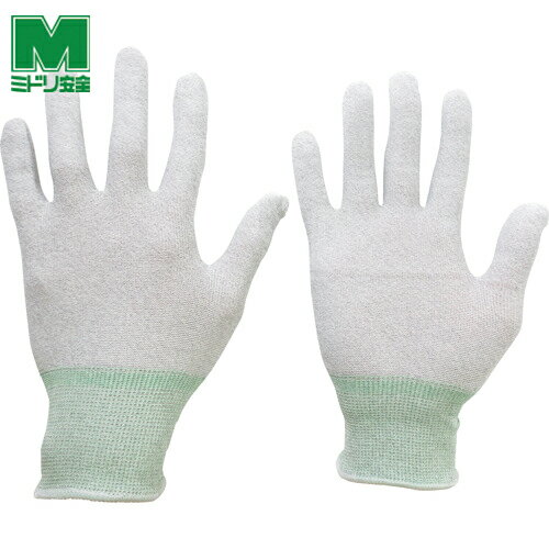 ミドリ安全 作業手袋 静電気防止手袋 静電気拡散性手袋(ノンコート)MCG-802N M 10双入 (1袋) 品番：MCG802N-M