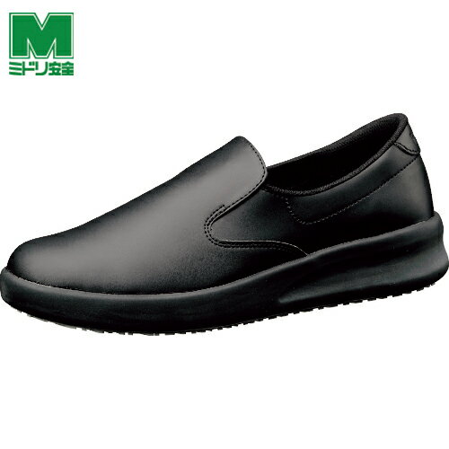 ミドリ安全 食品用作業靴 超耐滑作業靴 ハイグリップ ザ フォース NHF-700 ブラック 23.0cm (1足) 品番：NHF-700-BK23.0